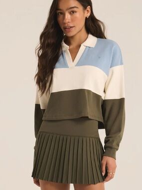 NWT Z SUPPLY Active Player Rugby Collar Shirt Small